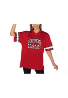 Cincinnati Bearcats Womens Gameday Couture Until Kickoff Rhinestone Fashion Football Jersey - Red