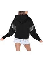 Gameday Couture Ohio State Buckeyes Womens Black Big Ambitions Rhinestone Fringe Hooded Sweatshi..