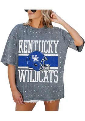 Gameday Couture Kentucky Wildcats Womens Grey On the Ball Short Sleeve T-Shirt