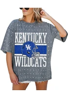 Gameday Couture Kentucky Wildcats Womens Grey On the Ball Short Sleeve T-Shirt