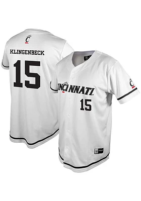 Kory Klingenbeck  Cincinnati Bearcats Mens White NIL Jersey