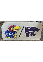K-State Wildcats 18x8 House Divided Rock - Grey