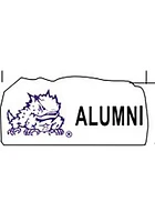 TCU Horned Frogs Alumni Garden Rock - Grey