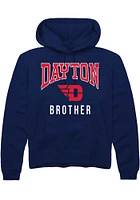 Rally Dayton Flyers Mens Navy Blue Brother Long Sleeve Hoodie