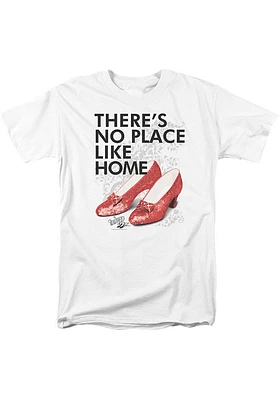 Wizard of Oz Womens White No Place Like Home Design Short Sleeve T-Shirt