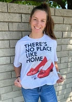 Wizard of Oz Womens White No Place Like Home Design Short Sleeve T-Shirt