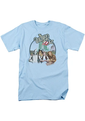 Wizard of Oz Womens Light Blue Logo Short Sleeve T-Shirt