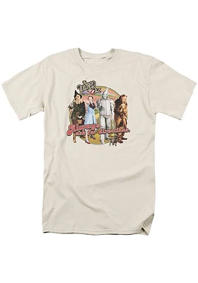 Wizard of Oz Womens Tan Always Ask for Direction Short Sleeve T-Shirt