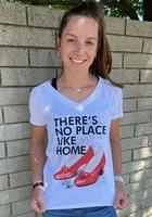 Wizard of Oz Womens White No Place Like Home Short Sleeve T-Shirt
