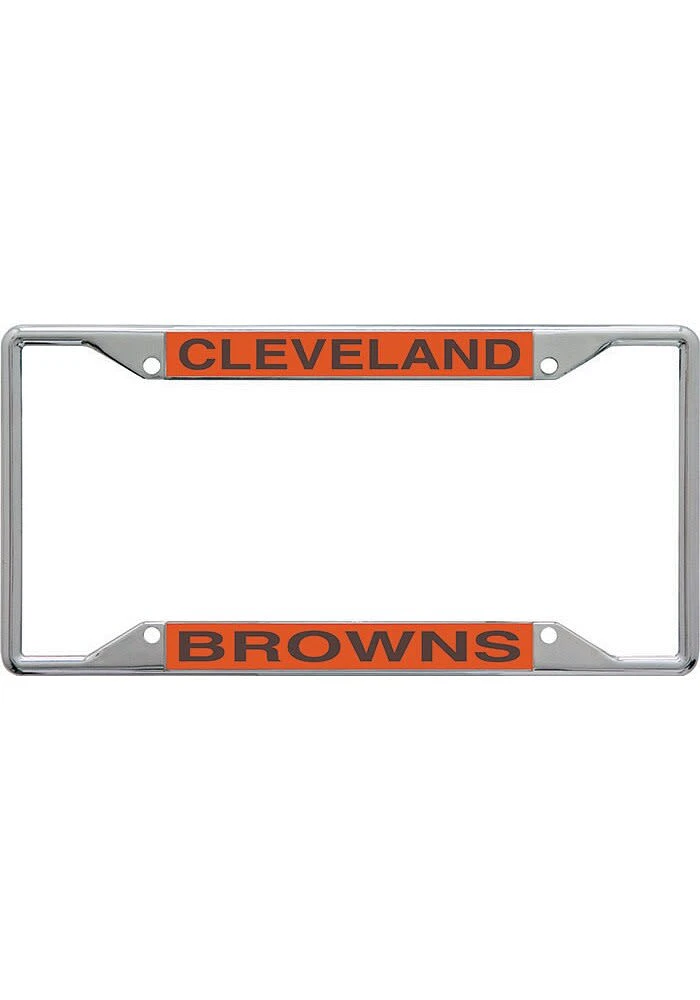 Cleveland Browns Mirror License Plate Frame - Grey