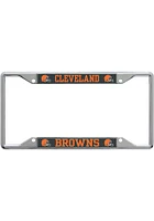 Cleveland Browns Carbon License Plate Frame - Grey