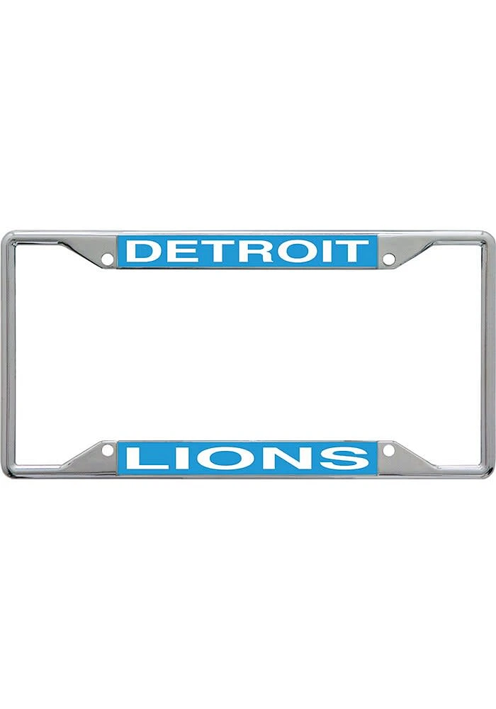 Detroit Lions Mirror License Plate Frame - Grey