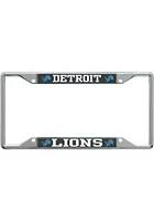 Detroit Lions Carbon License Plate Frame - Grey