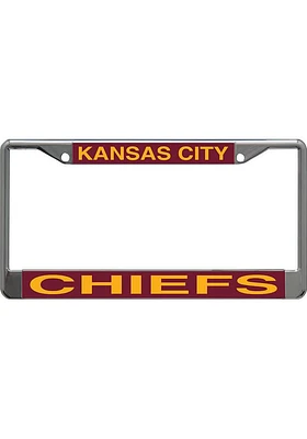 Kansas City Chiefs Mirror License Plate Frame - Grey