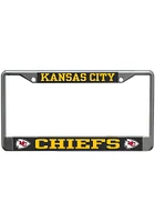 Kansas City Chiefs Carbon License Plate Frame - Grey