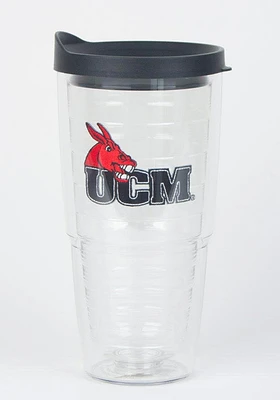 Central Missouri Mules 24oz  Lid Clear Tumbler
