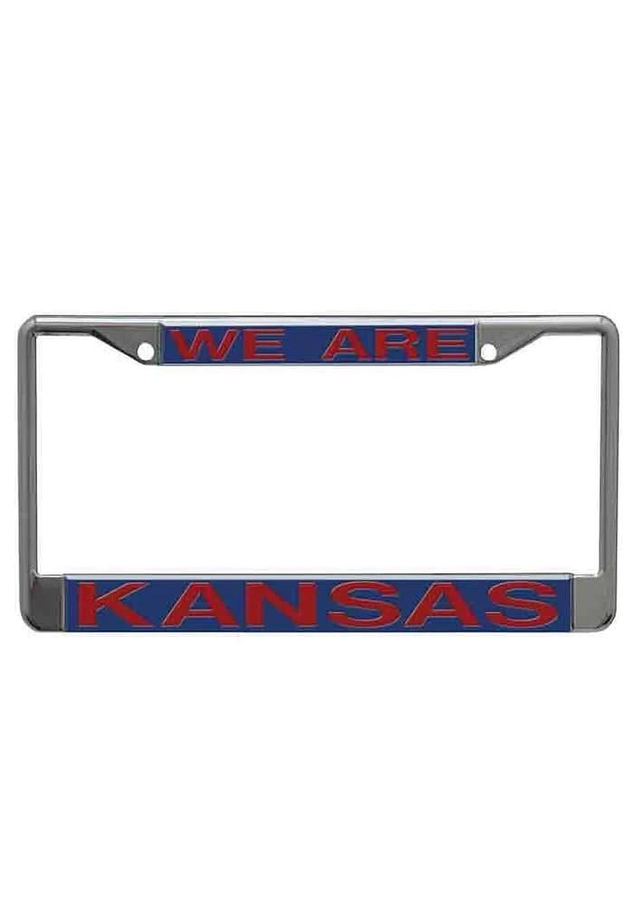 Kansas Jayhawks We Are Kansas License Plate Frame - Blue