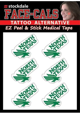 North Texas Mean Green 6 Pack Tattoo