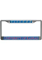 Kansas Jayhawks Evolution Domed License Plate Frame - Blue