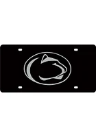 Penn State Nittany Lions Black Black Mascot Logo Car Accessory License Plate
