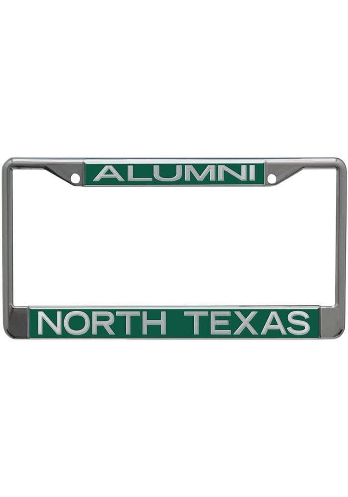 North Texas Mean Green Alumni License Plate Frame - Green