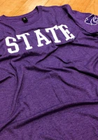 K-State Wildcats Purple State Short Sleeve T Shirt