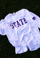 K-State Wildcats White State Long Sleeve T Shirt