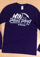 K-State Wildcats Purple Rough Dang Day Long Sleeve T Shirt