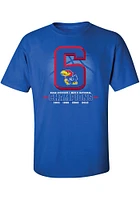Kansas Jayhawks 2022 National Champions Six Time Short Sleeve T Shirt