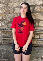 Kansas Jayhawks Red Distressed 1912 Short Sleeve Fashion T Shirt