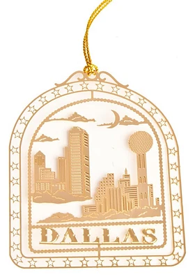 Dallas Ft Worth Dallas Skyline Ornament
