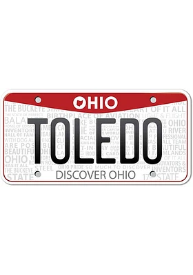 Toledo 4" License Plate Stickers