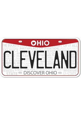 Cleveland 4 Inch License Plate Stickers