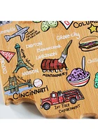 Ohio Fish-Kiss Cutting Board