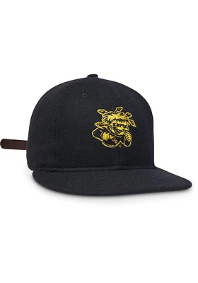 Wichita State Shockers Vintage Flatbill Adjustable Hat - Black