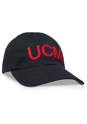 Central Missouri Mules Helvetica Dad Adjustable Hat - Black