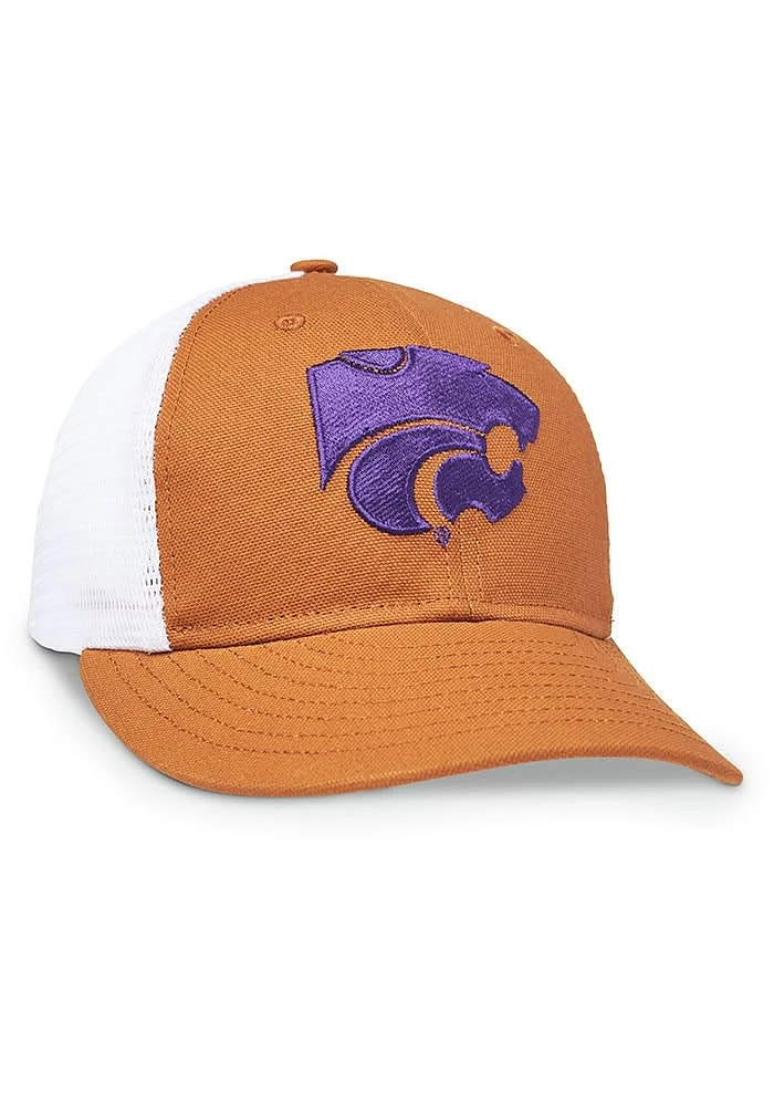 K-State Wildcats 2T Trucker Adjustable Hat - Brown