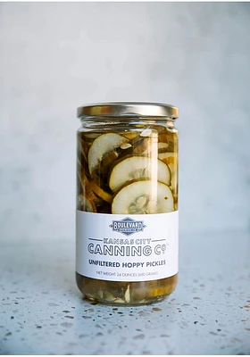 Kansas City 24oz Boulevard Unfiltered Wheat Hoppy Pickles Snack