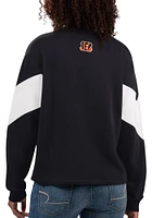 Starter Cincinnati Bengals Womens Black Holy Grail Crew Sweatshirt