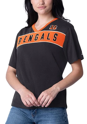 Starter Cincinnati Bengals Womens Black Game Day Short Sleeve T-Shirt