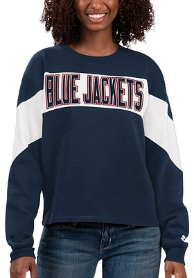 Starter Columbus Blue Jackets Womens Holy Grail Crew Sweatshirt