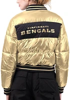 Starter Cincinnati Bengals Womens Gold Off Season Heavy Weight Jacket