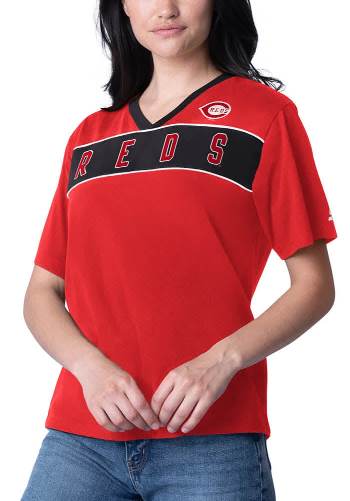 Starter Cincinnati Reds Womens Red Game Day Short Sleeve T-Shirt