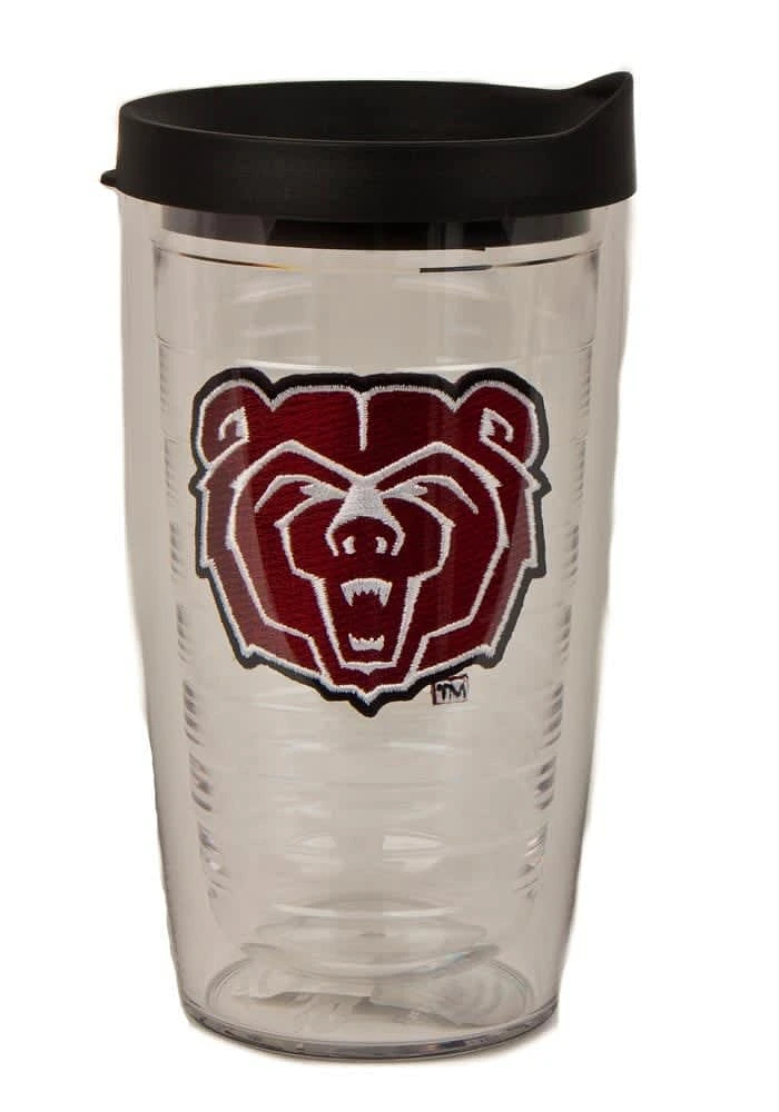 Missouri State Bears 16oz Lid Clear Tumbler
