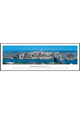 Blakeway Panoramas Philadelphia Panoramic City Skyline Framed Posters