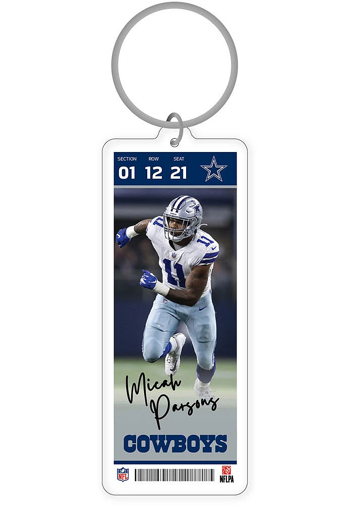 Dallas Cowboys Player Acrylic Keychain