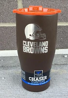 Cleveland Browns ORCA Chaser 27oz Laser Etched Logo Stainless Steel Tumbler - Brown