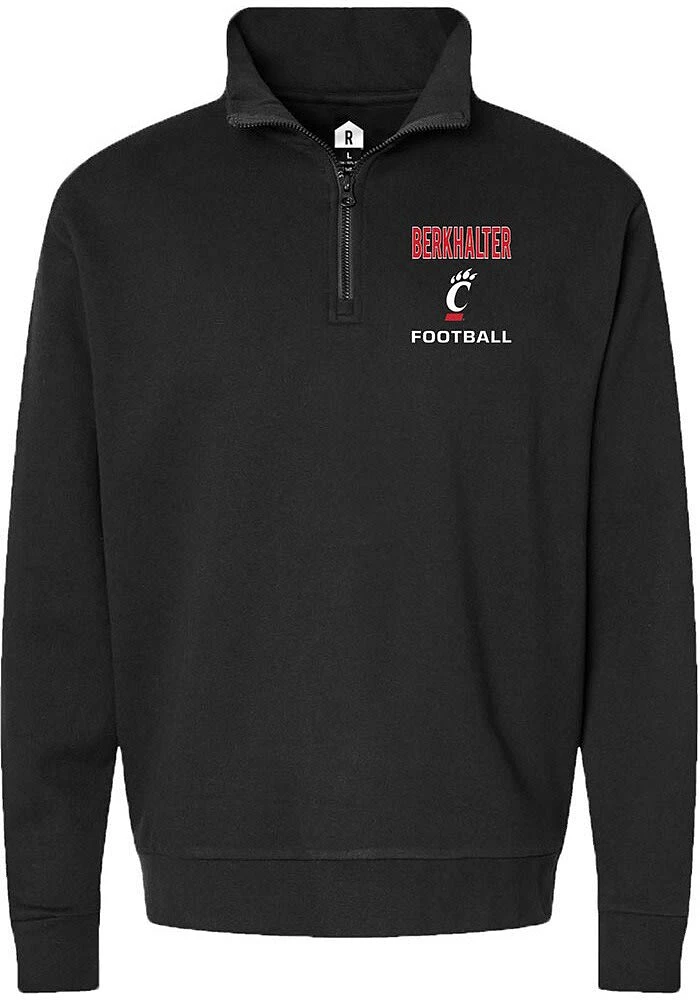 Sterling Berkhalter  Rally Cincinnati Bearcats Mens NIL Embroidered Long Sleeve Qtr Zip Pullover