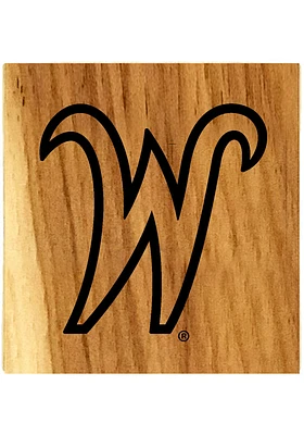 Wichita State Shockers Barrel Stave Logo Coaster