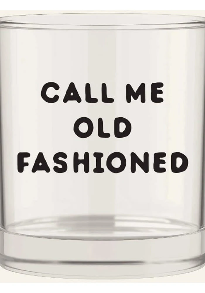 Kentucky southern inspired Rock Glass - White